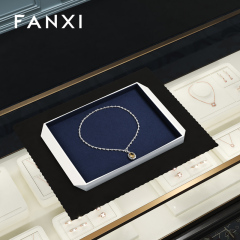FANXI custom Multiple colors available Microfiber jewellery tray display
