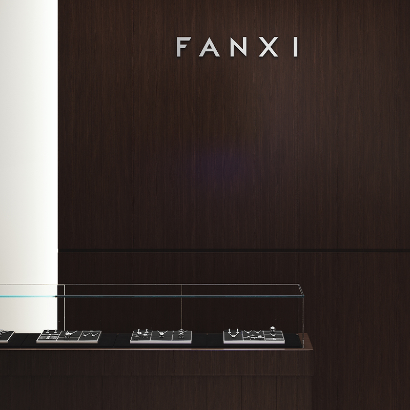 FANXI wholesale Black Microfiber Metal necklace display