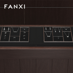 FANXI wholesale Black Microfiber Metal necklace display