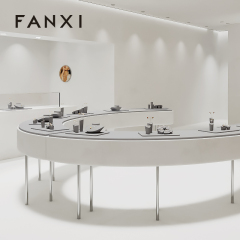FANXI factory Gray Microfiber jewellery earring display stand