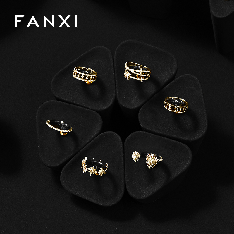 FANXI fashion Black Microfiber jewellery earring display