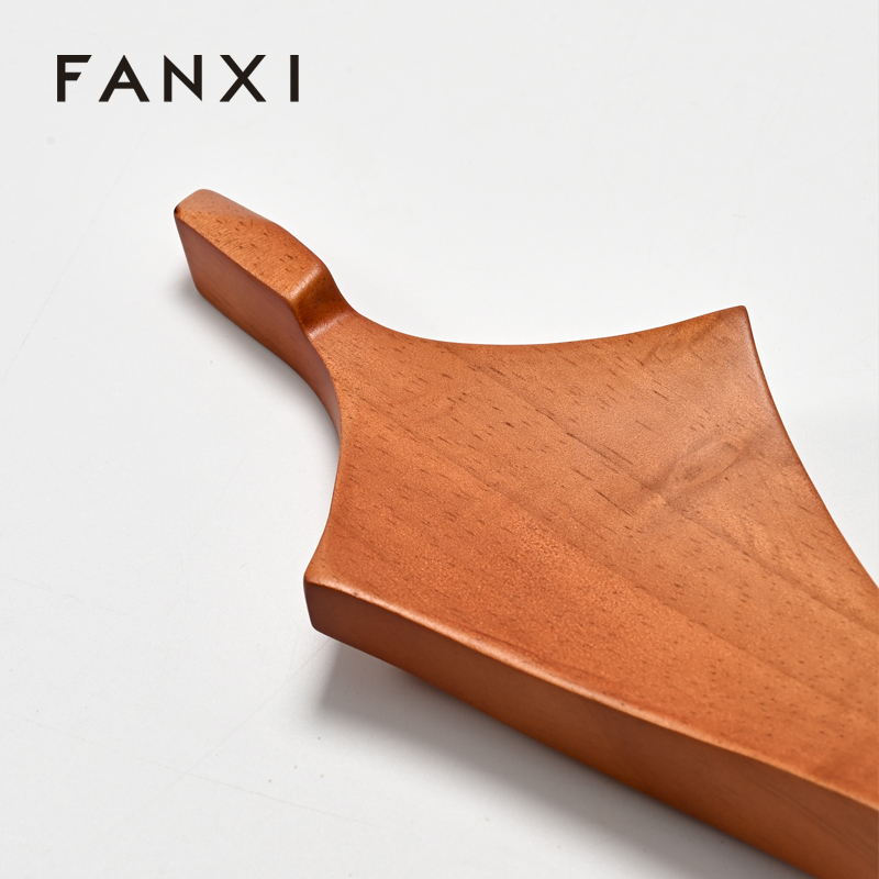 FANXI high quality Wood color and solid wood jewelry display mannequin