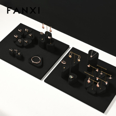 FANXI new arrival Black Microfiber earring display