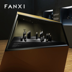 FANXI luxury black microfiber jewelry display rack