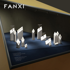 FANXI factory Beige Microfiber jewelry presentation