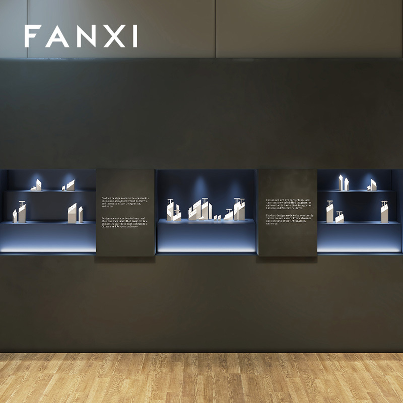 FANXI factory Beige Microfiber jewelry presentation