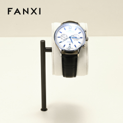 FANXI fashion Beige Microfiber and metal watch display set