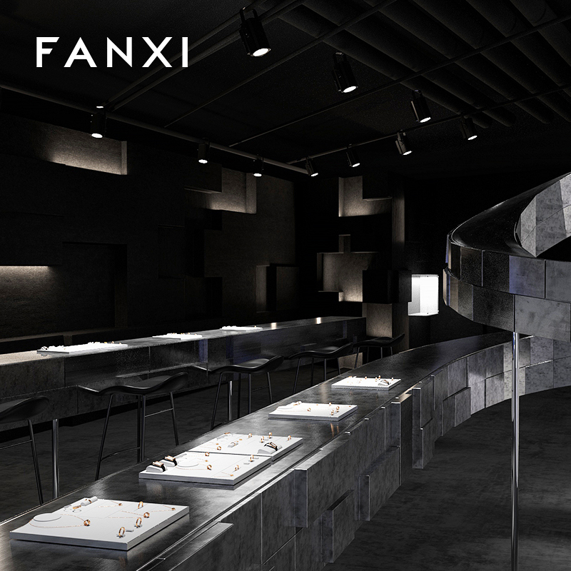 FANXI new arrival White metal Jewelry display set series