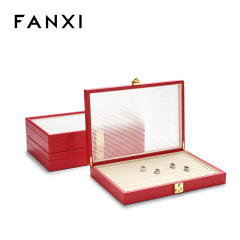 FANXI factory Multiple colors available PU leather Microfiber Jewelry case