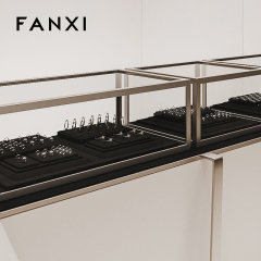 FANXI luxury Black Microfiber Jewelry display set series