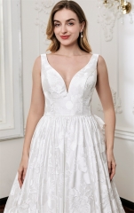 WT4888 printing Satin Gall Gown