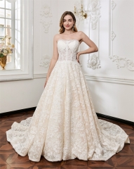 WT4745 2026 new Luxury gliter fulle lace ball gown