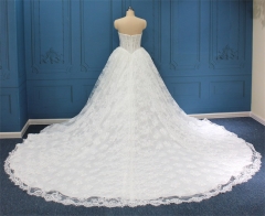 WT4865 Luxury Full French lace with boning line, with detachable sleeves