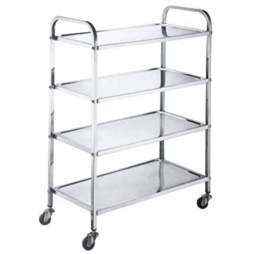 0462 Dismounting Square Tube Stainless Steel Four-Layers Hot Pot Cart