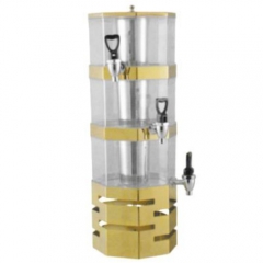 JET Stainless Steel Octagonal Beverage Dispenser(Gilded)