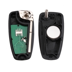 CN018034 3 Buttons Keyless Entry Fob with HU101 Blade Flip Folding Remote Key 433MHz 4D63 chip for FORD Focus Fiesta