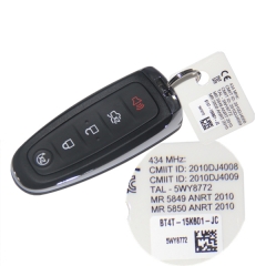 CN018044 ORIGINAL Key for Ford Frequency 434 MHz Transponder PCF 7945 Part No BT...