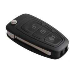 CN018034 3 Buttons Keyless Entry Fob with HU101 Blade Flip Folding Remote Key 433MHz 4D63 chip for FORD Focus Fiesta