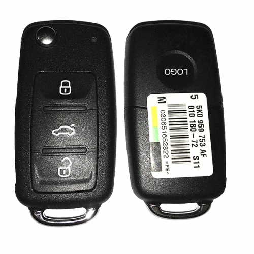 CN001050 VW Remote Flip Key 3 Button ID48 433MHZ 5K0 837 202 AH