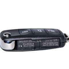 CN001035 New VW Remote Flip Key 3 Button 5K0 837 202 E 434MHz ID48