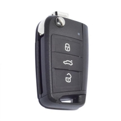 CN001064 VW Skoda Octavia 3 button remote Flip key 5E0 959 752A Keyless GO 434Mz...