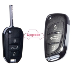 CN009030 Car Remote Key for PEUGEOT 208 2008 308 3008 408 4008 508 5008 Auto Keyless Entry 3 Buttons HELLA 434Mhz 301