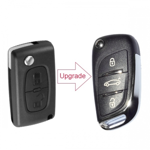 CN009014 For Peugeot 307 ASK remote control key Modified DS Style Folding 2006-2010