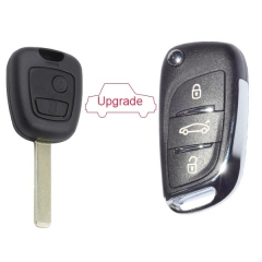 CN009013 NEW DS Style Keyless Entry Fob 3 Buttons 434mhz ID46 Chip Folding key for Peugeot 307