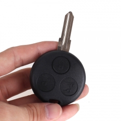 CS002014 Replacement 3 Buttons Uncut Blank Blade Car Key Case Shell Styling Cover FOR BENZ SMART CAR CITY ROADSTER FORTWO