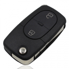 CS008001 2 +1 Panic 3 Button Folding Flip Remote Key Shell Fit For Audi A3 A4 S4 Uncut Blade Fob Case Cover