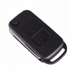 CS002017 Flip Folding car Shell Remote Key Fob Case 2 Button For Mercedes Benz E113 A C E S W168 W202 W203