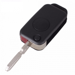 CS002001 1 Button Flip Folding Keyless Entry Remote Key Fob Case Shell For Mercedes Benz C E S ML SL ML55 AMG S500 SL500