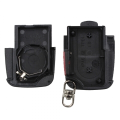 CS008001 2 +1 Panic 3 Button Folding Flip Remote Key Shell Fit For Audi A3 A4 S4 Uncut Blade Fob Case Cover