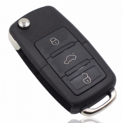 CS001003 Folding Car Flip Key Shell Case Fob For Volkswagen Vw Jetta Golf Passat...