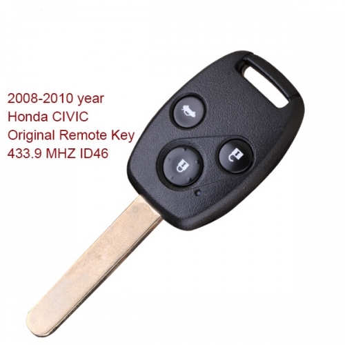 CN003006 2008-2010 Honda CIVIC Remote Key 3 Button 433.9 MHZ ID46