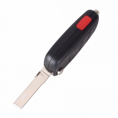 CS001007 3+ 1 Panic 4 Buttons Flip Remote Key Shell Fit For VOLKSWAGEN VW Touareg Switchblade Flip Case Fob With Sticker