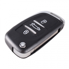 CS009026 3 Button Car Styling Key Cover Flip Key Shell For PEUGEOT 406 307 107 207 Partner CE0536 Modified