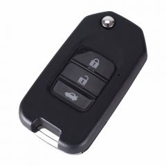 CS003024 Flip Folding Remote Key Shell Case Fob For Honda Fit Vezel XR-V Vezel CITY Odyssey 3 Buttons With Logo
