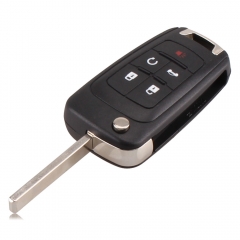 CN013005 315Mhz 13500224 Auto flip remote car key 5 button HU100 key blade FCC V...