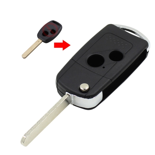 CS003007 2 Button Remote Flip Folding Key Shell Case Cover For Honda CRV Fit Accord Civic