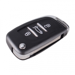 CS009028 3 Buttons Flip Folding Remote Key Shell Case VA2 Blade Fob For Peugeot CE0536 Refit Car Key