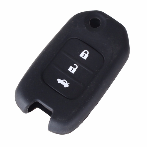 CS003030 3 Button Key Cover Smart Remote Key Case Silicone Cover For Honda Fit Marina Wisdom XRV