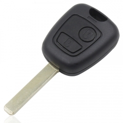 CS009014 2 Buttons Remote Key Case Shell Fob For Peugeot 307 Car Key VA2 Blade Without Groove