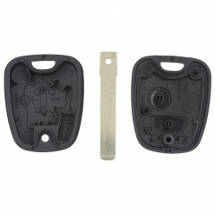 CS009014 2 Buttons Remote Key Case Shell Fob For Peugeot 307 Car Key VA2 Blade Without Groove