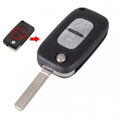 CS009006 Modified Flip folding 2 Button remote Car Key Cover For PEUGEOT 406 407...