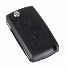 CS009020 2 Buttons Remote Key Shell Case Folding Flip Fob For PEUGEOT 107 207 307 407 607 1007