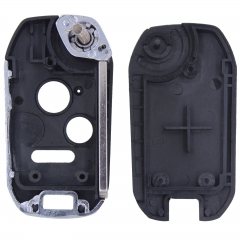 CS003019 2+1 Buttons Remote Flip Folding Key Shell Case Cover for Honda Accord Civic Pilot Uncut