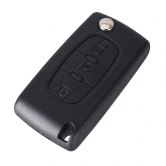 CS009024 3 Button Remote Flip Folding Key Shell Case Fob For Peugeot 307 407 308 607 CE0536