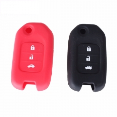 CS003030 3 Button Key Cover Smart Remote Key Case Silicone Cover For Honda Fit Marina Wisdom XRV