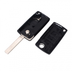 CS009024 3 Button Remote Flip Folding Key Shell Case Fob For Peugeot 307 407 308 607 CE0536